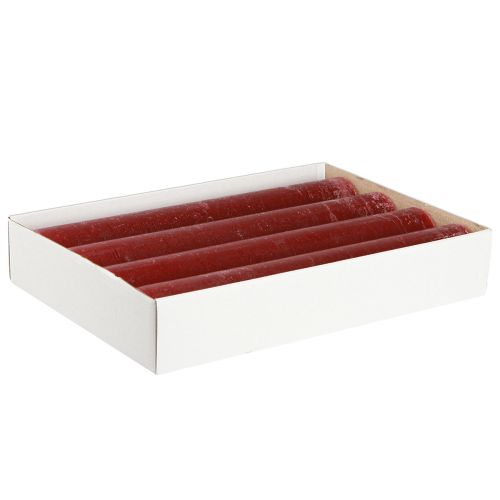 Artikel Ljus enfärgade pinnljus mörkröd 50×300mm 4 st