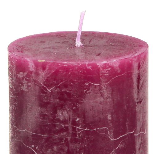 Artikel Ljus Rosa Bärstolpe Ljus 3 Färger 60x80mm 12 st