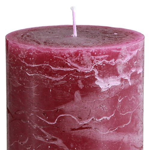 Artikel Ljus färgade genom Bärpelarljus 85×150mm 2 st