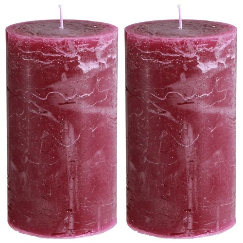 Artikel Ljus färgade genom Bärpelarljus 85×150mm 2 st