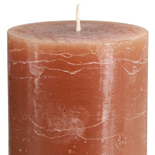Artikel Ljus färgade kola pelarljus 85×150mm 2 st
