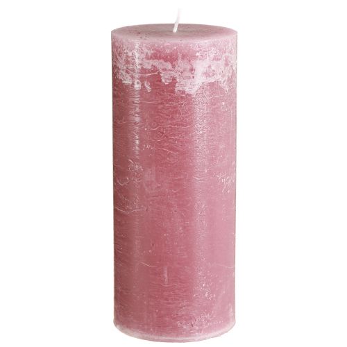 Artikel Ljus i rosa pelarljus gammalrosa 85×200mm 2 st