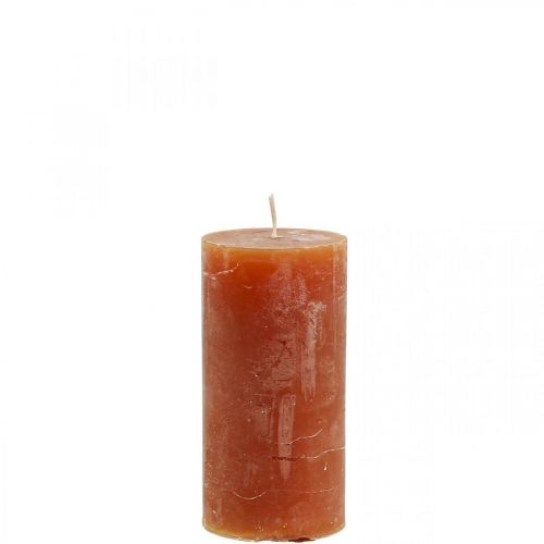 Artikel Enfärgade ljus rödbruna pelarljus 50×100mm 4 st