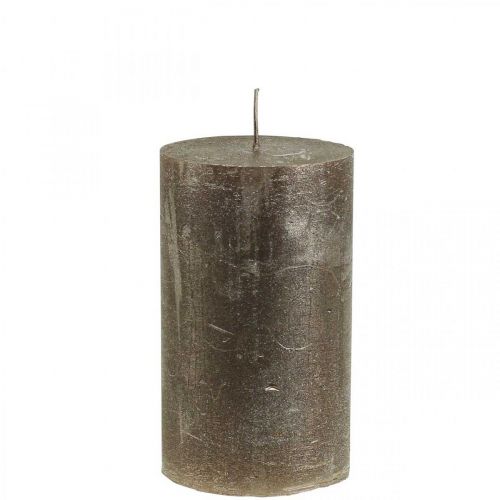 Pelarljus enfärgade ljus koppar 70x120mm 4 st
