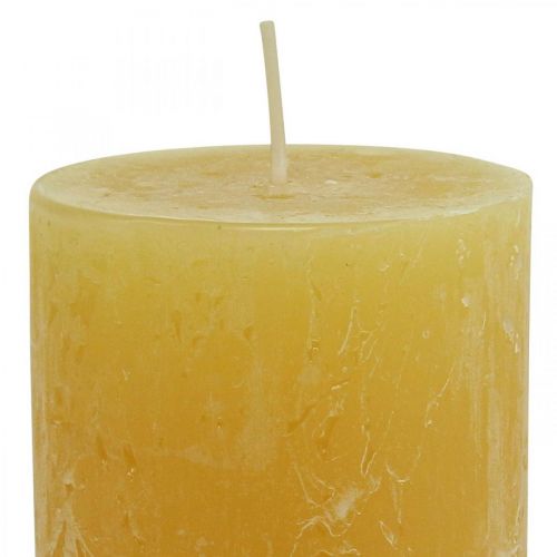 Artikel Pelarljus Rustika enfärgade ljus gul 70/140mm 4 st