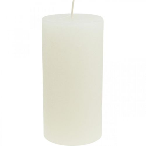 Pelarljus Rustika enfärgade ljus vita 70/140mm 4 st