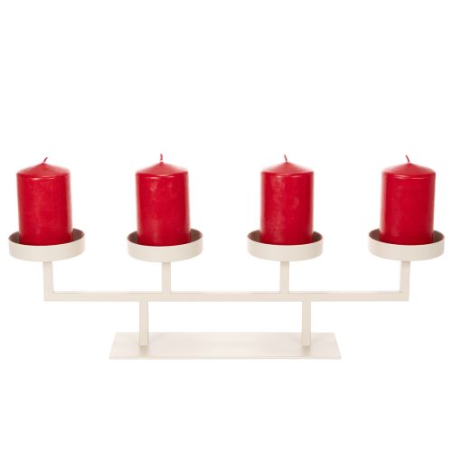 Modern ljusstake med fyra ljusfat, 47 cm | Floristik24.se