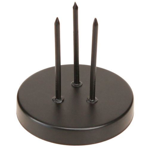 Artikel Ljusstake adventskrans metall svart matt Ø8cm 4 st
