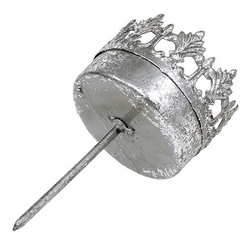 Artikel Ljusstake antiksilver Ø5cm H10cm 1 st