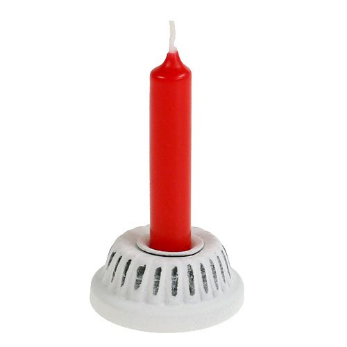Artikel Ljusstake bakpanna vit Ø5,3cm H2cm