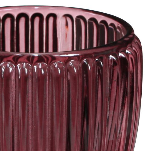 Artikel Ljusstake glas Bärlykta retro Ø7cm H7cm 6 st