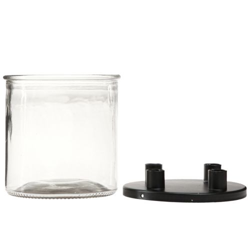 Artikel Ljusstake glas Stav ljusstake dekorationsglas H11cm Ø10cm