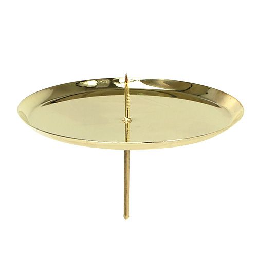 Floristik24 Ljusstake guld Ø10cm 4 st