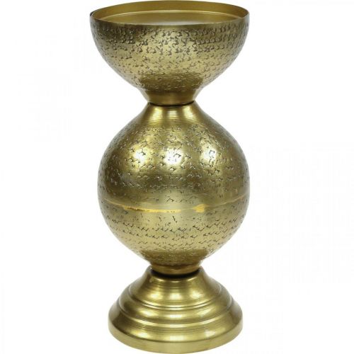 Ljusstake orientalisk värmeljushållare metall 25cm