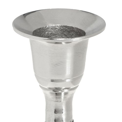 Artikel Ljusstake metall silver pinne ljusstake H9,5cm 2st