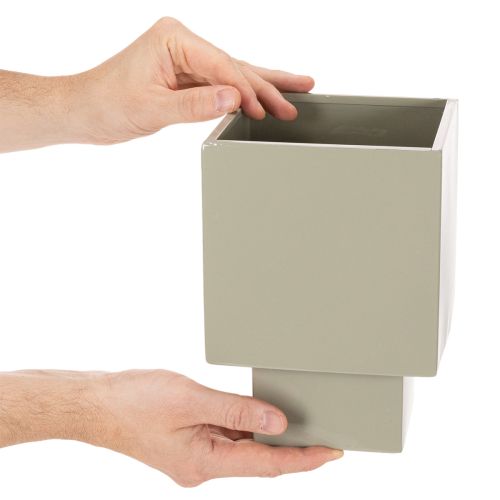 Grön kubplanter, 22 cm, med upphöjt stativ | Floristik24.se