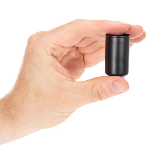Rund magnetisk ljushållare, mattsvart, för 25 mm koniska ljus, 4 stycken | Floristik24.se