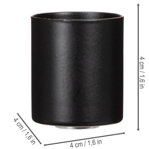 Magnetisk ljushållare, matt yta, 4 cm, 4 stycken | Floristik24.se