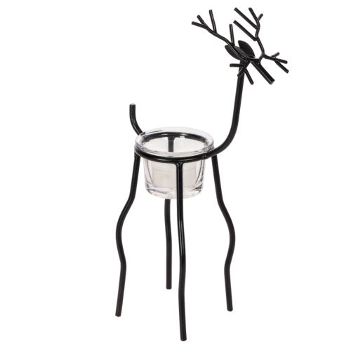 Renljusstake med värmeljus i glas, 28 cm köpa | Floristik24.se