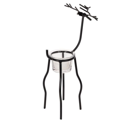 Renljusstake med värmeljus i