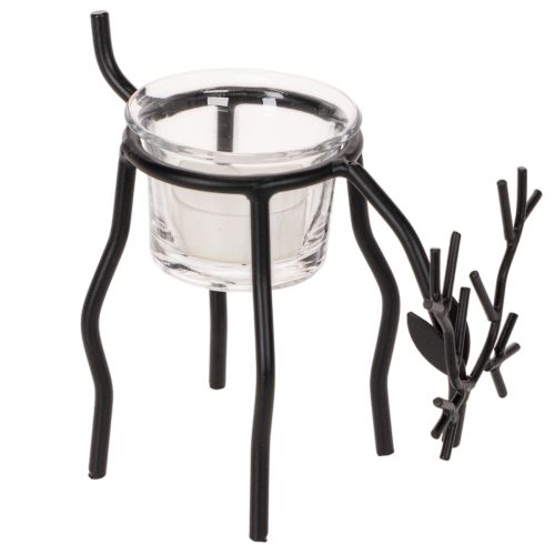 Renljusstake med värmeljus i glas, 15 cm köpa | Floristik24.se