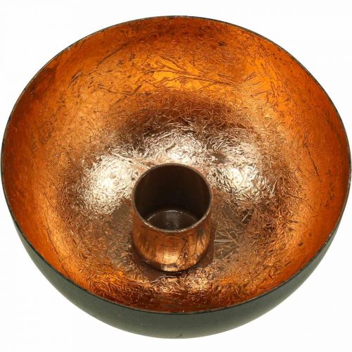 Artikel Ljusstake svart, bronsstavsljusstake Ø10cm H5cm