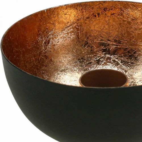 Artikel Ljusstake svart, bronsstavsljusstake Ø10cm H5cm