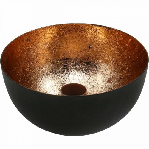 Artikel Ljusstake svart, bronsstavsljusstake Ø13cm H6cm