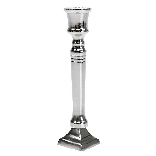 Ljusstake silver Ø2cm H12cm 1p