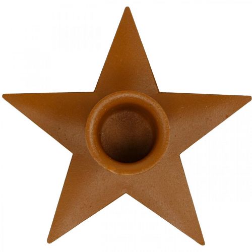 Artikel Ljusstakeljus adventsstjärna brun Ø9,5cm 4st