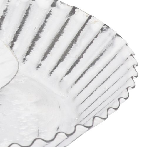 Artikel Ljusstake vit metall kakform Shabby Chic Ø15cm