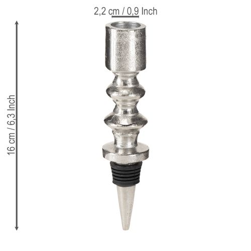Artikel Ljusstake för flaskor Flaskljusstake silver 15cm