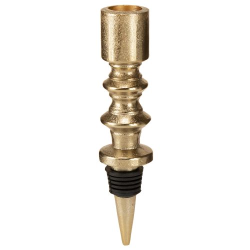 Artikel Ljusstake för flaskor metall antik look ljus guld H15cm