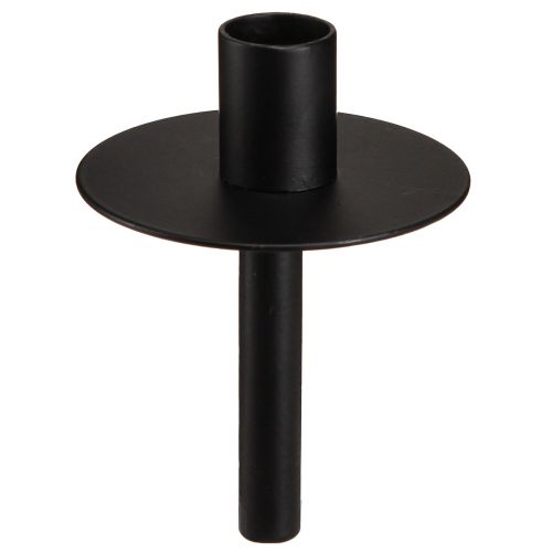 Floristik24 Ljushållare för flaskor svart metall H12cm 2st