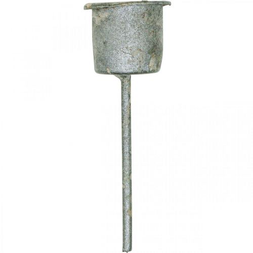 Artikel Plug-in ljushållare Shabby Chic grå Ø3cm H8,5cm 8 st