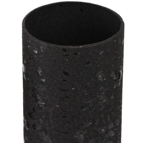 Artikel Ljushållare för tjocka pinnljus metall svart Ø28mm 4st