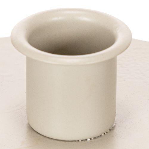 Runda krämfärgade ljusstakar för spetsljus, bordsdekoration, 10 cm, 2 stycken | Floristik24.se