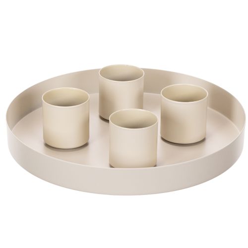 Magnetiska ljushållare för tjocka, koniska ljus (4 cm), 4 stycken | Floristik24.se