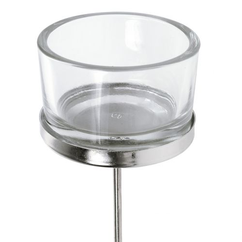 Artikel Ljusstake med glas på stickan 4 st