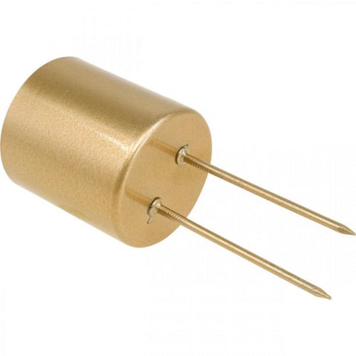Artikel Plug-in ljusstake guld värmeljushållare metall Ø5cm 4 st