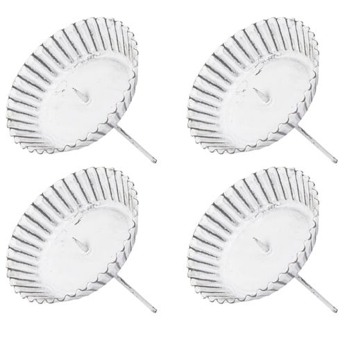 Artikel Plug-in ljusstake vit kakform Ø10cm 4st