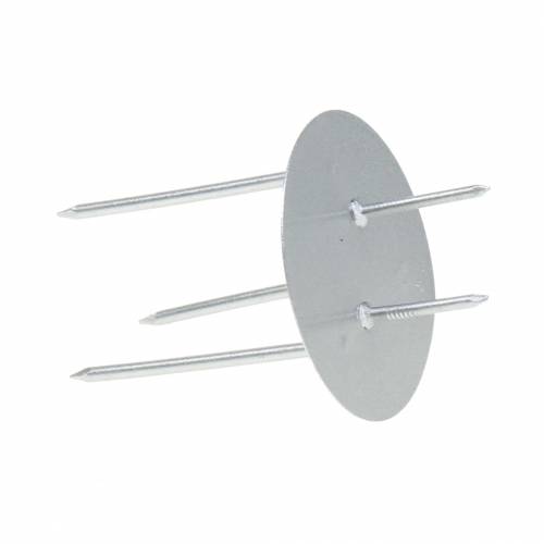 Floristik24 Plug-in ljusstake silver Ø4,5cm 12 st