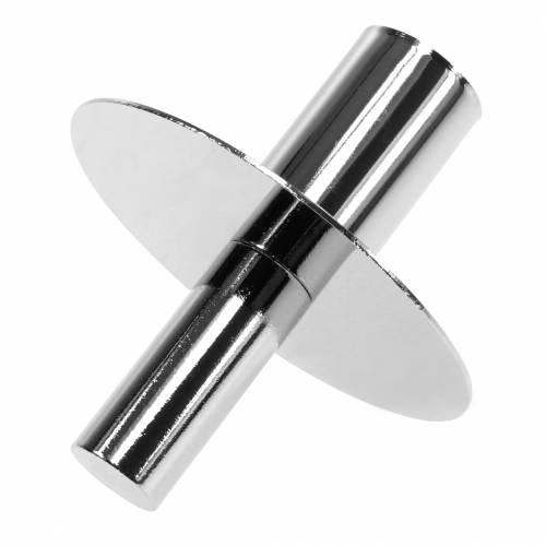 Floristik24 Ljusstake för flaskor silver Ø7,5cm H8cm