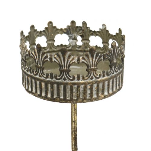 Artikel Ljusstake antikguld Ø7cm H12cm 1 st