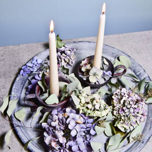 Floristik24 Ljusstake mugg antik look Ø9cm H8cm