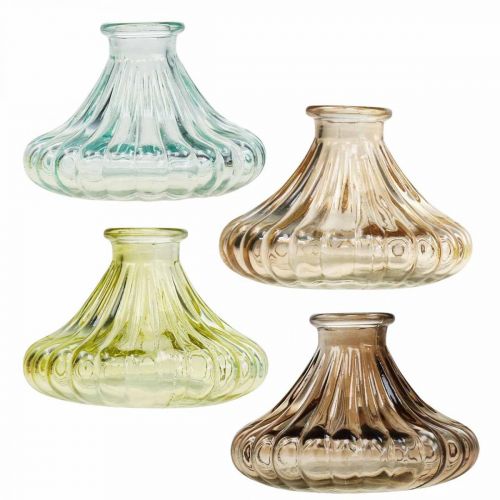 Ljusstake Glas Ljusstake Glas Ø10,5cm H7cm 4st
