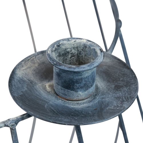 Artikel Ljushållare metallgrå nätkorg Ø25/10,5 cm set om 2