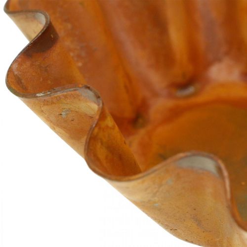 Artikel Tårtform, ljushållare, metallplatta, rostfritt stålgaller Ø11,5cm H4cm 4st