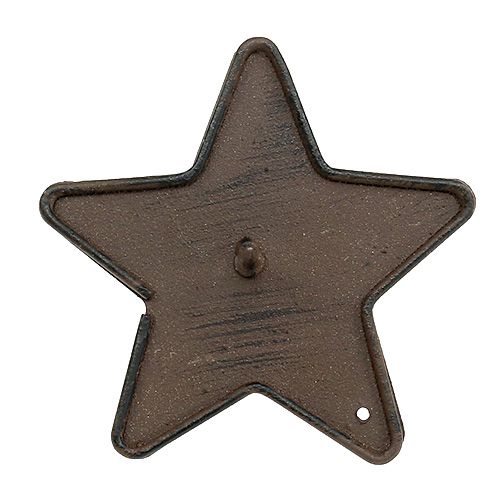 Artikel Ljusstake stjärna till pinne 9cm brun