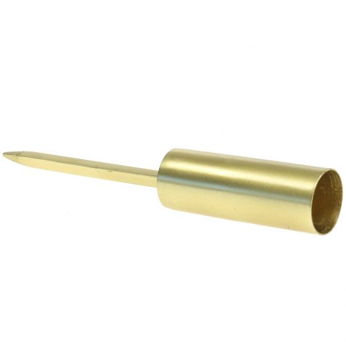 Artikel Ljushållare för pinnljus smal guld Ø2,2cm H15cm 4st